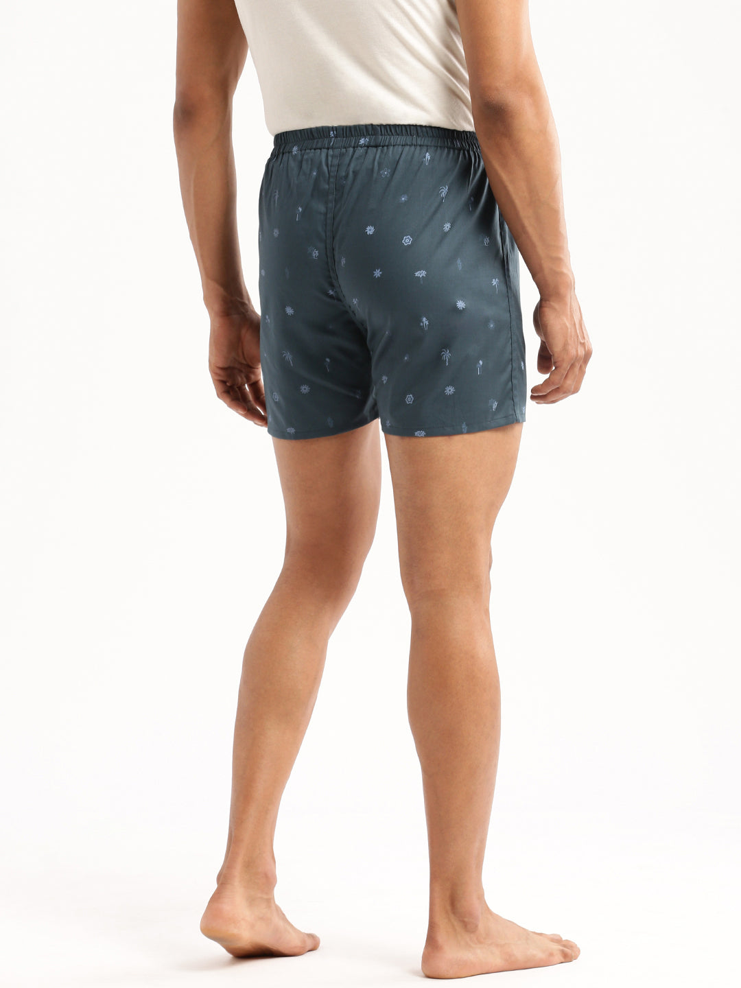 Men Teal Printed Boxer