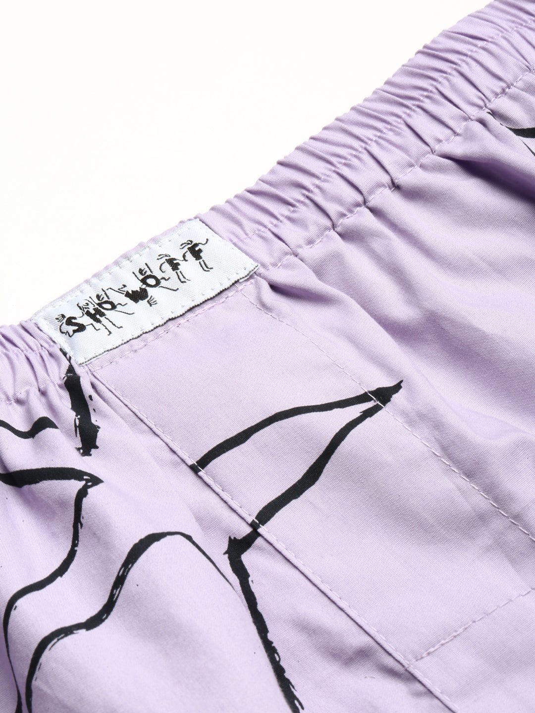 Men Lavender Printed Boxer