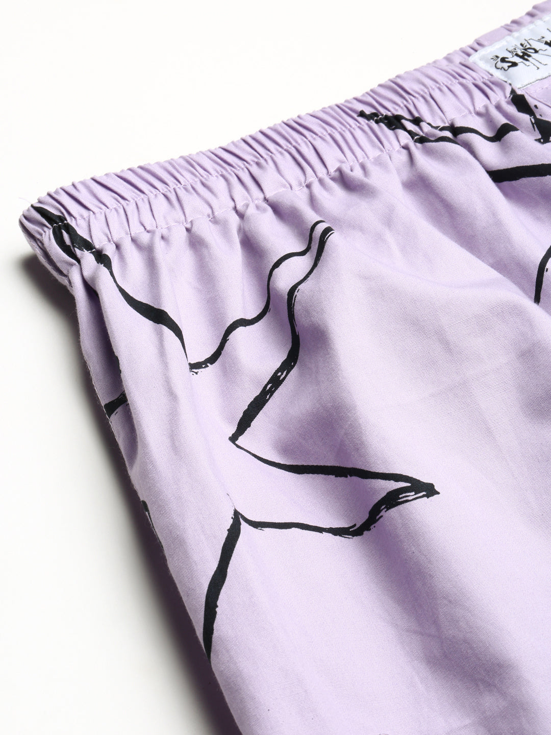 Men Lavender Printed Boxer