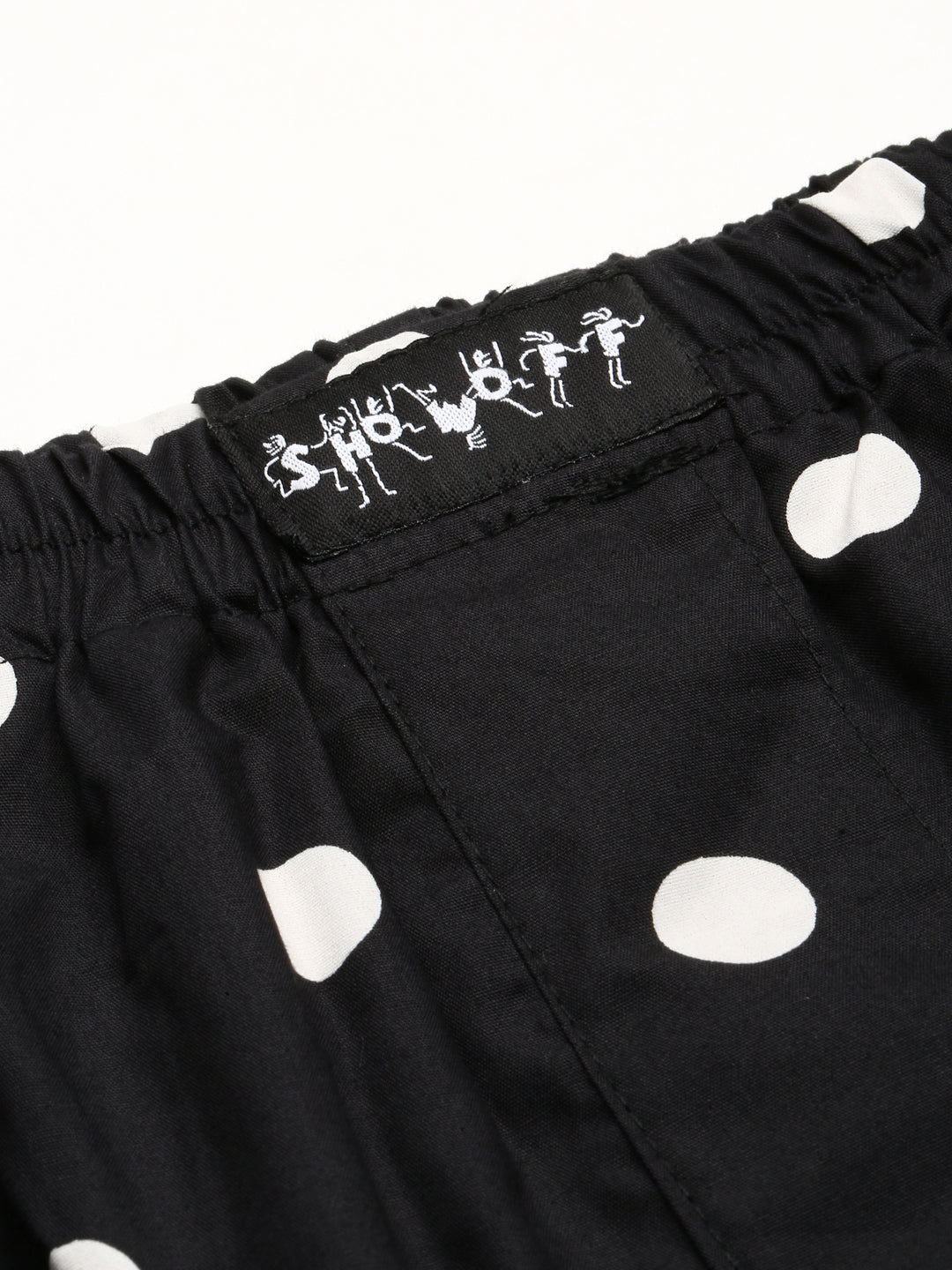 Men Black Printed Boxer