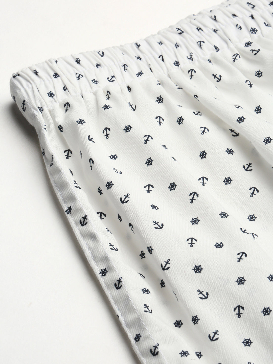 Men White Printed Boxer