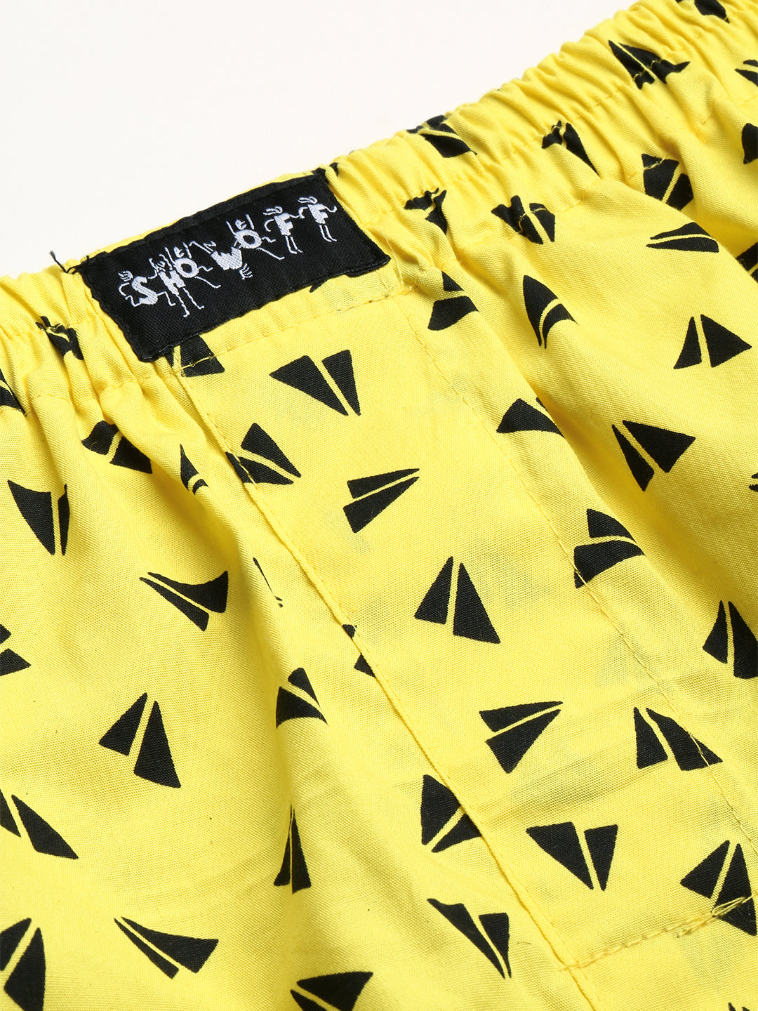 Men Yellow Printed Boxer