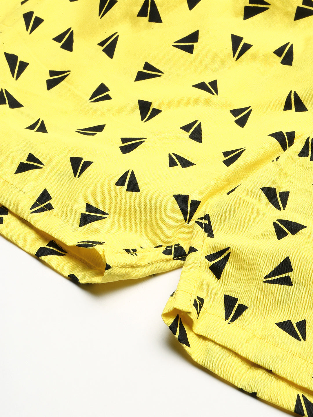 Men Yellow Printed Boxer