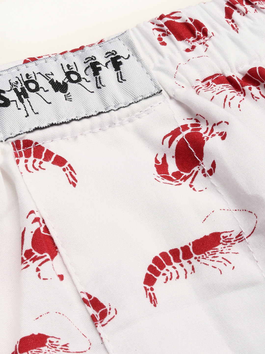 Men's Off White Printed Boxer