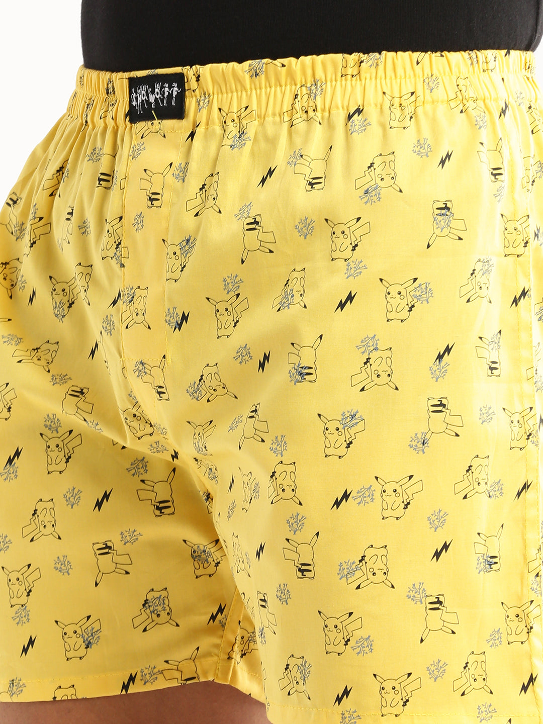 Men Yellow Printed Boxer