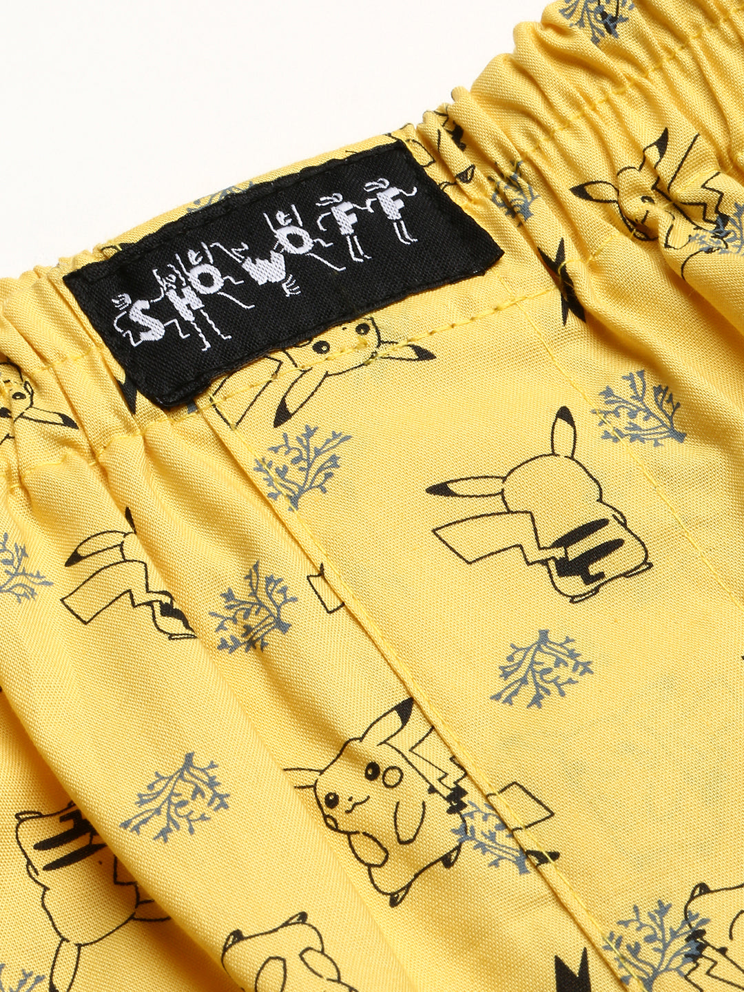 Men Yellow Printed Boxer