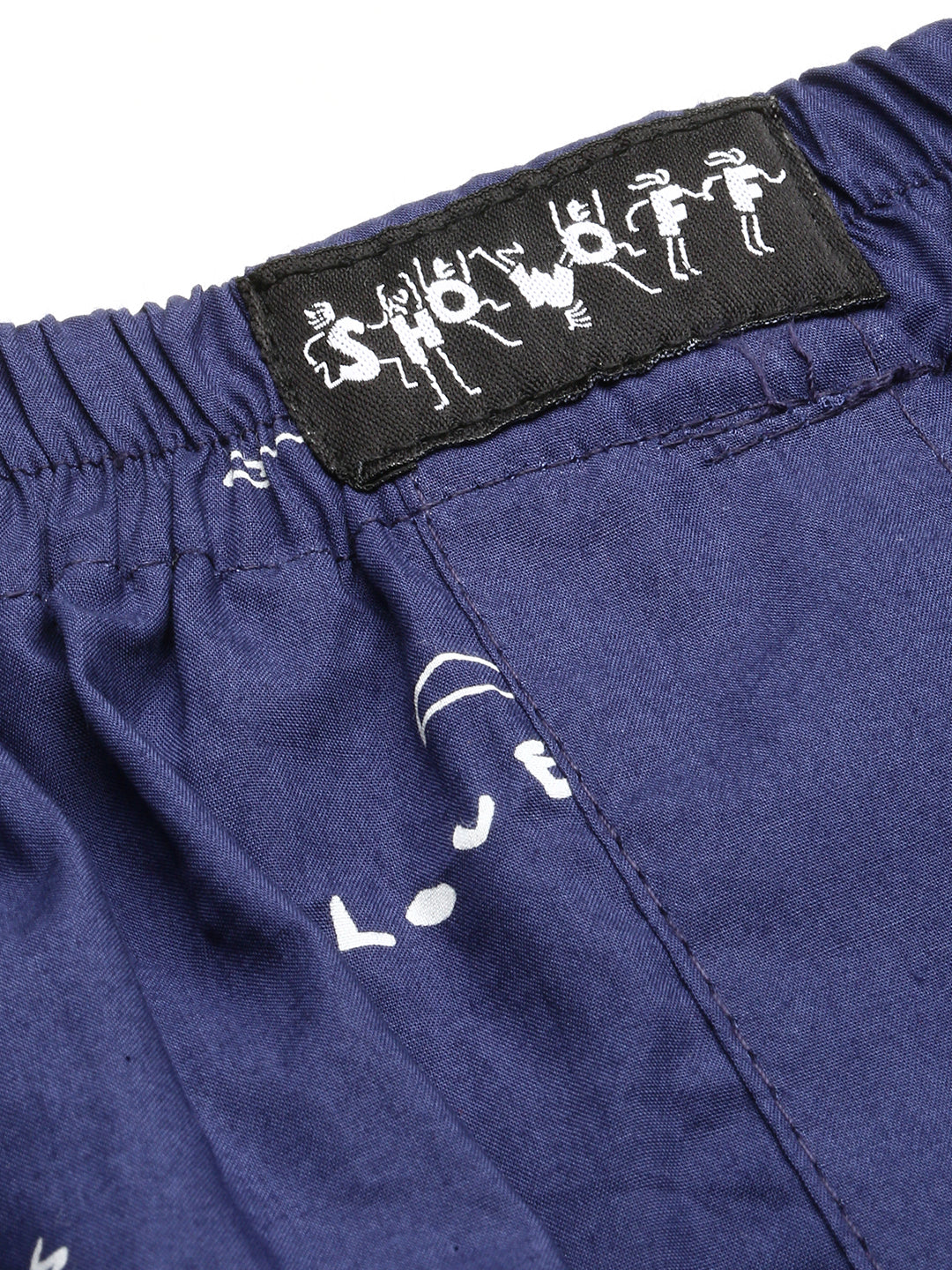 Men Blue Printed Boxer