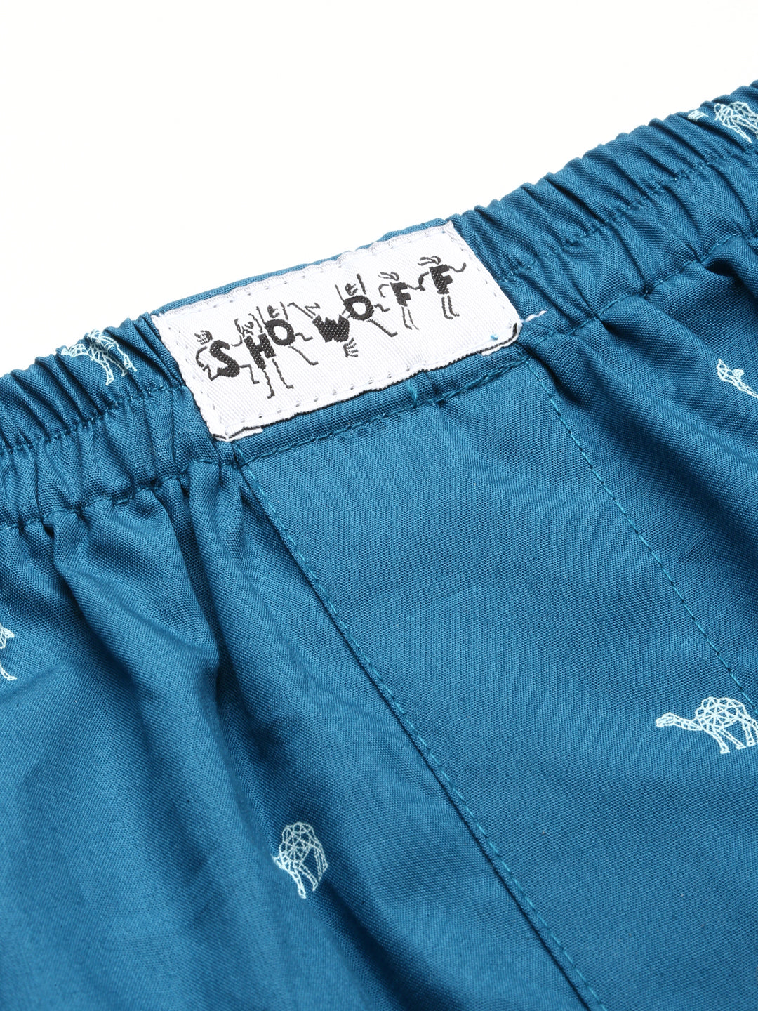 Men Teal Printed Boxer