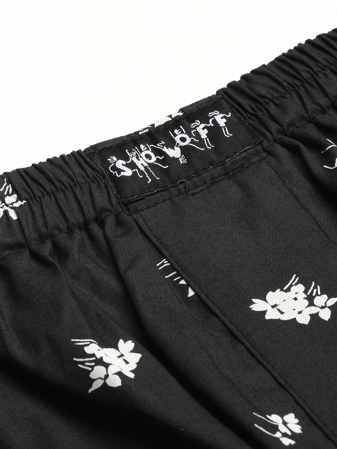 Men Black Printed Boxer