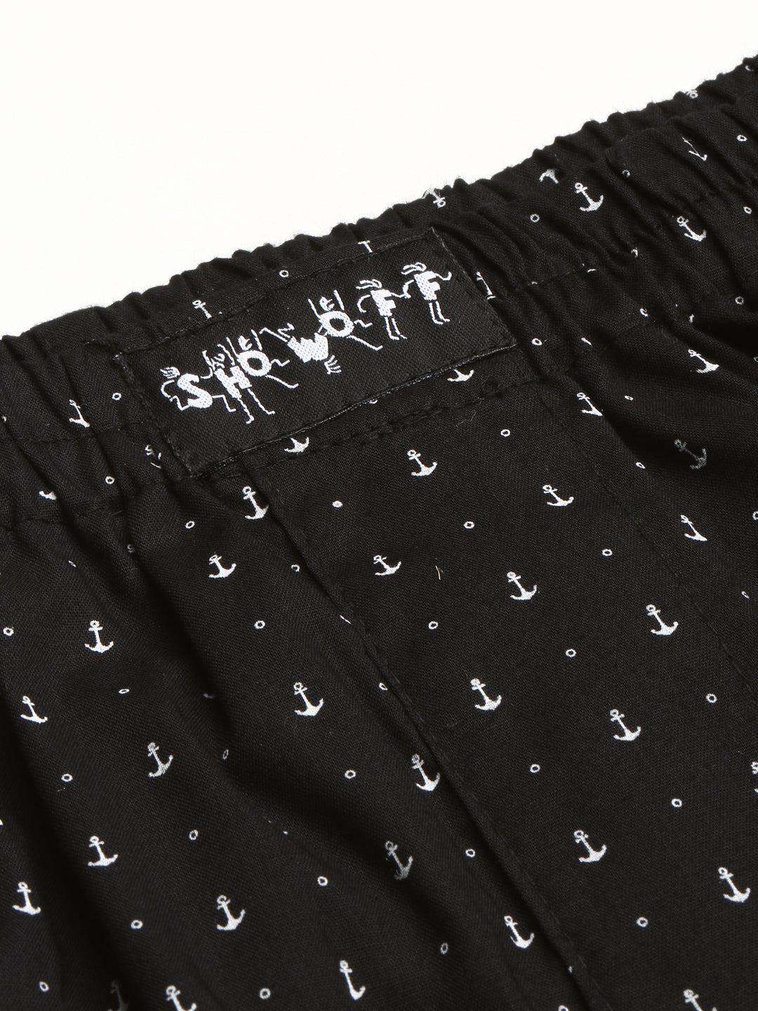 Men Black Printed Boxer