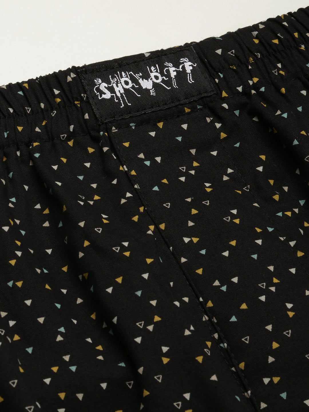 Men Black Printed Boxer