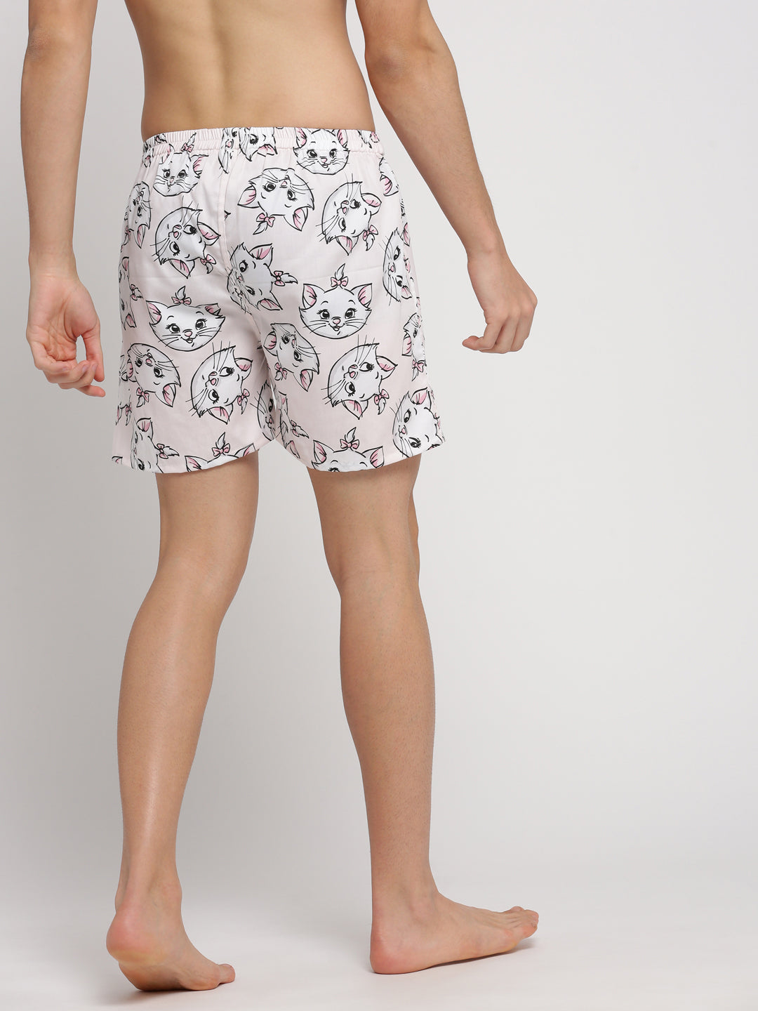 Men Peach Printed Boxer