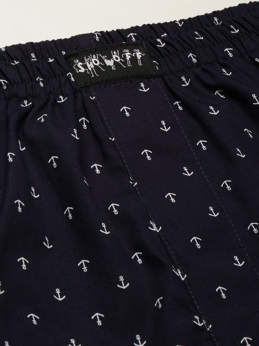 Men Navy Blue Printed Boxer