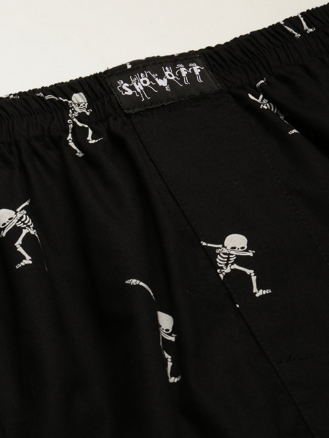 Men Black Printed Boxer