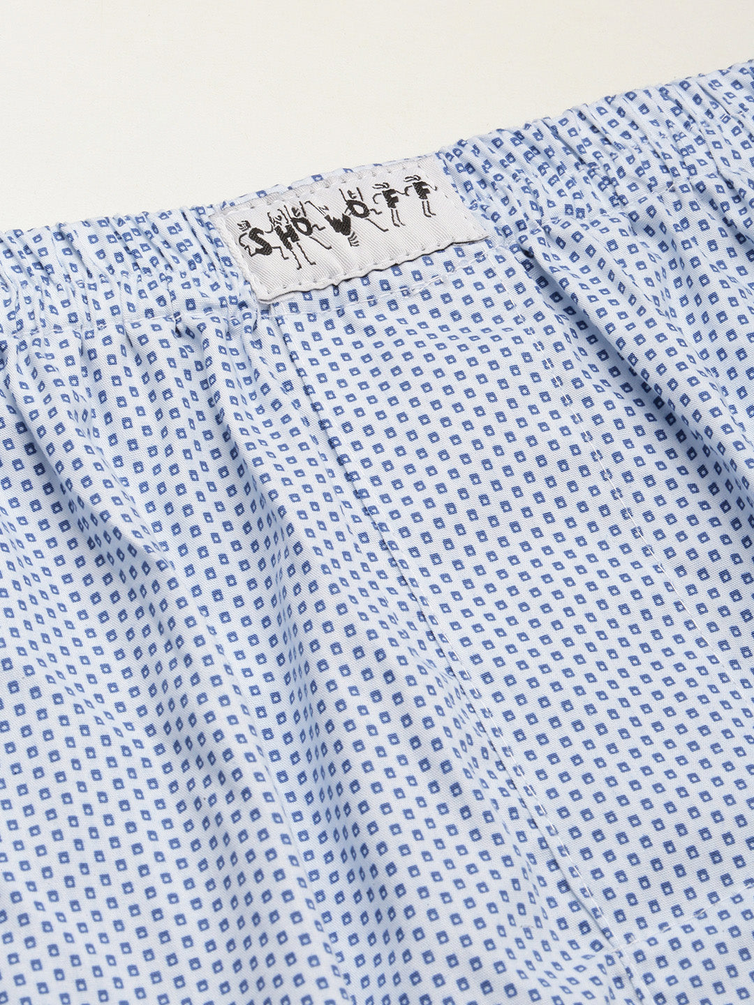 Men Blue Printed Boxer