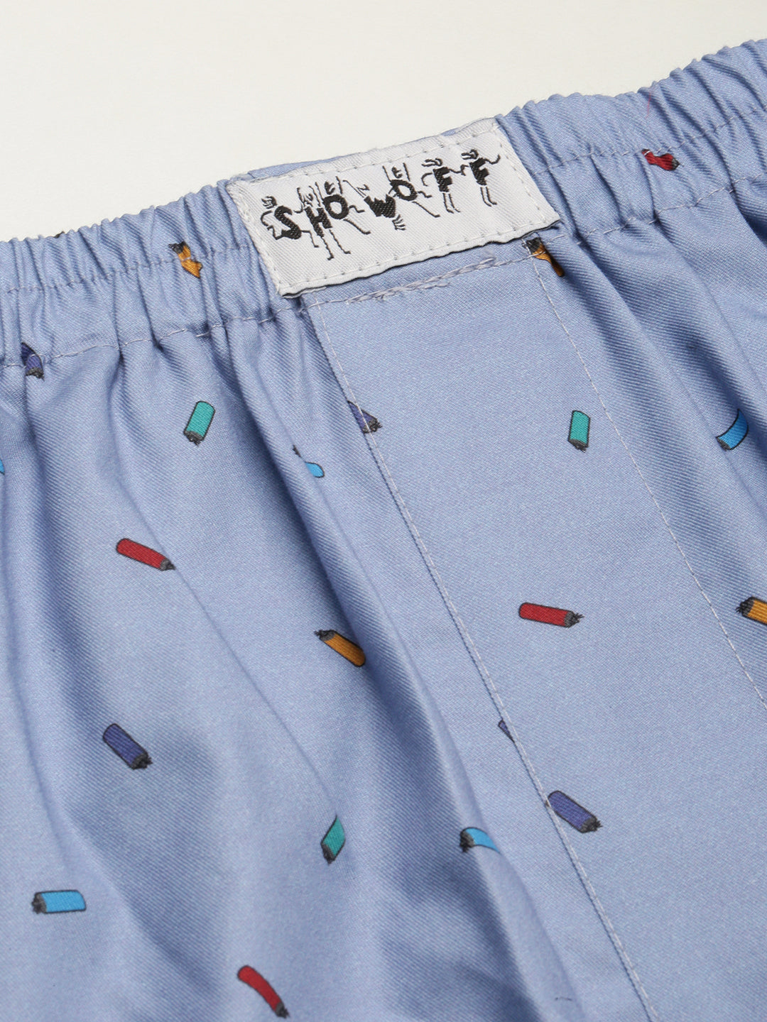 Men Blue Printed Boxer