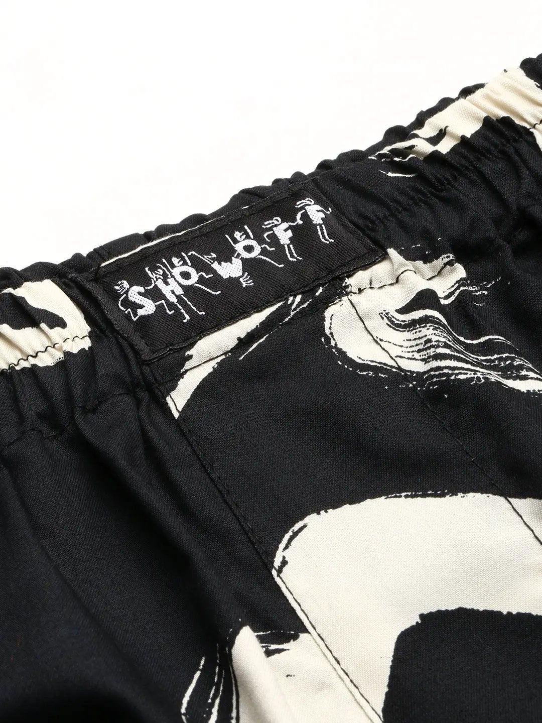 Men's Black Printed Boxer