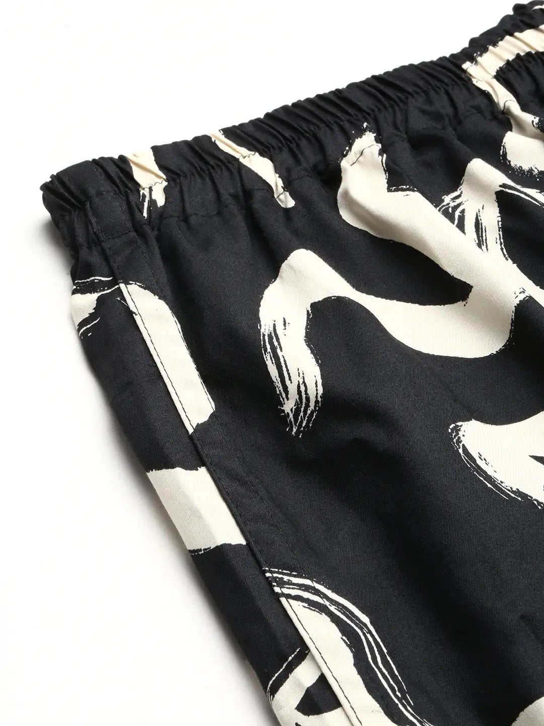 Men's Black Printed Boxer
