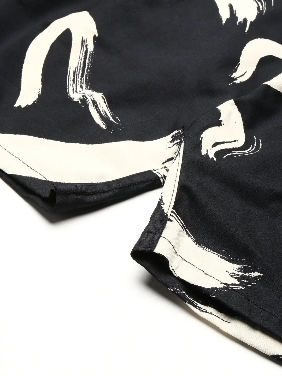 Men's Black Printed Boxer