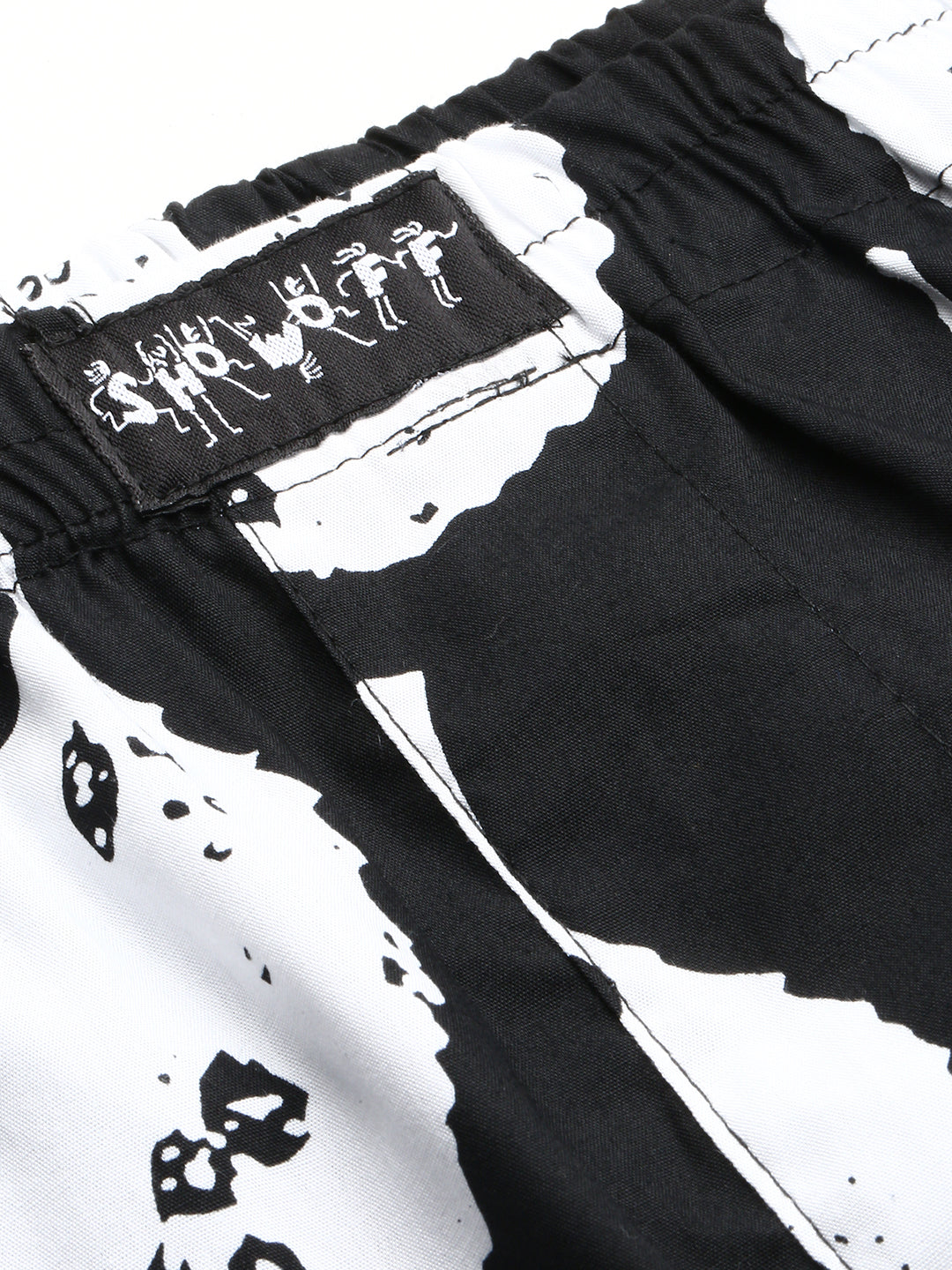 Men Black Printed Boxer