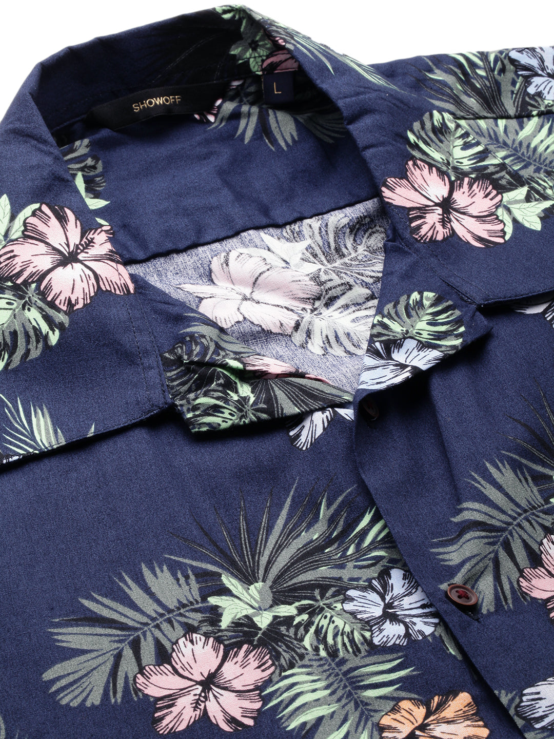 Men's Navy Printed Co-Ords Set