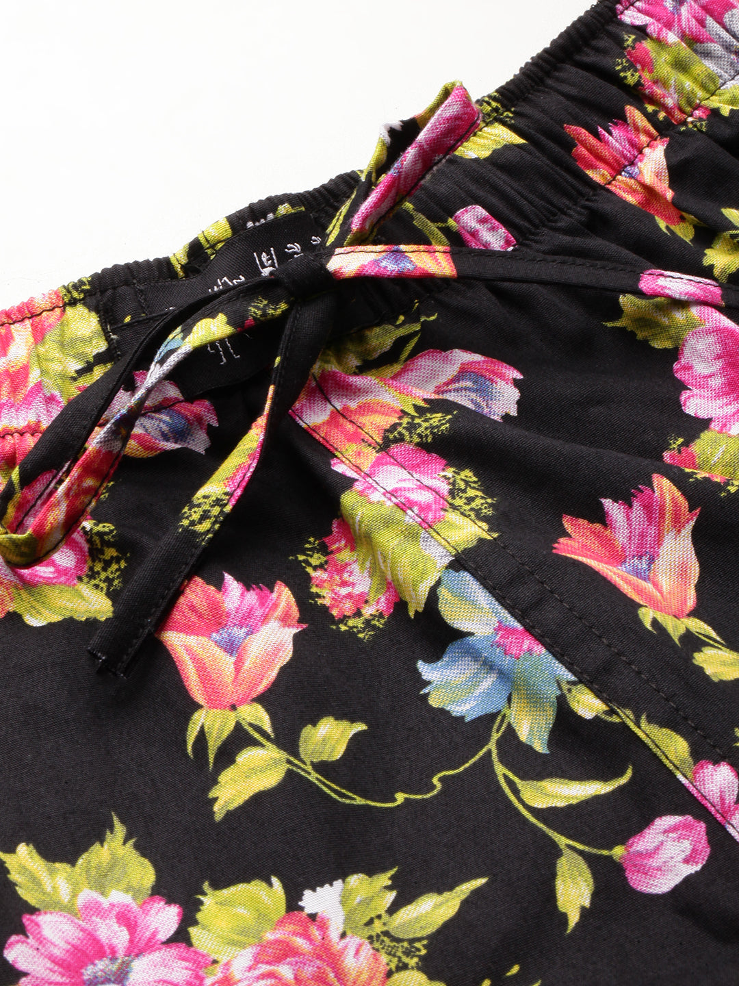 Men's Black Printed Co-Ords Set