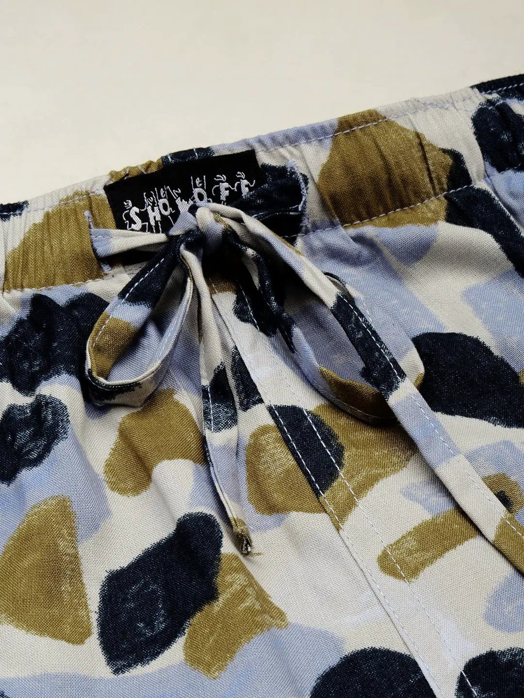 Men's White Printed Casual Co-Ords Set