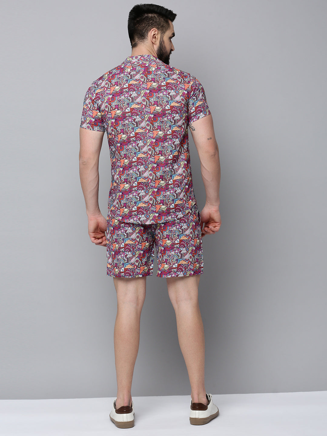 Men Multi Printed Casual Co-Ord Set