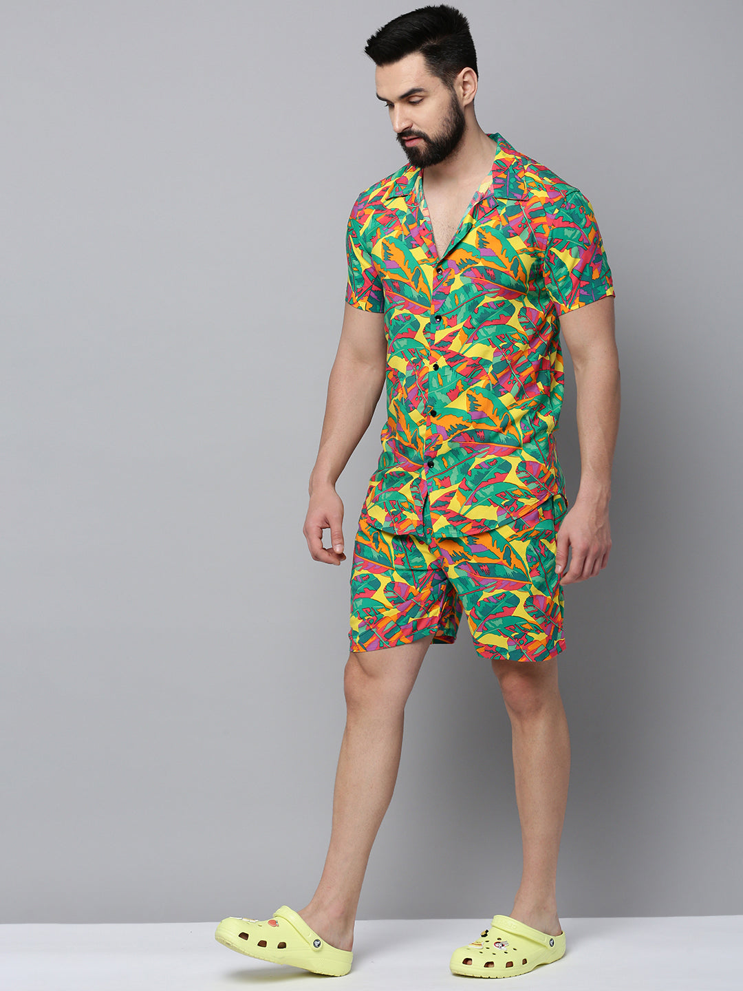 Men Multi Printed Casual Co-Ord Set