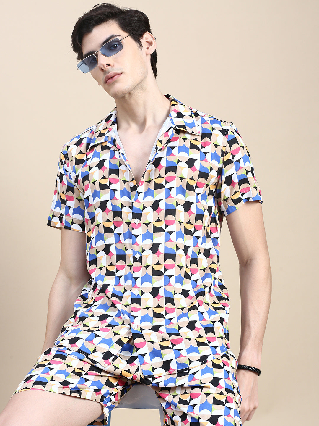 Men Multi Printed Casual Co ord Set