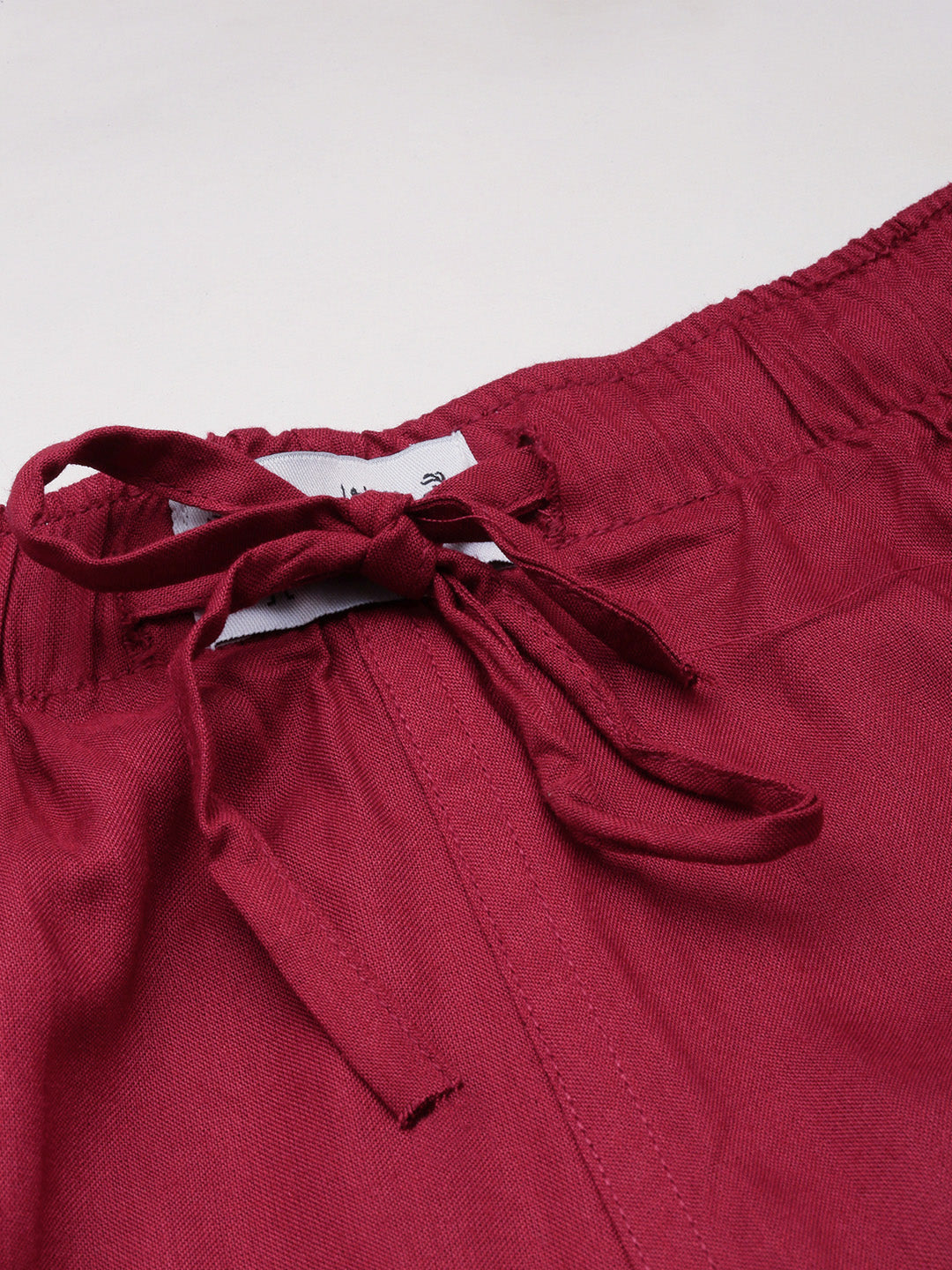 Men Burgundy Solid Casual Co ord Set