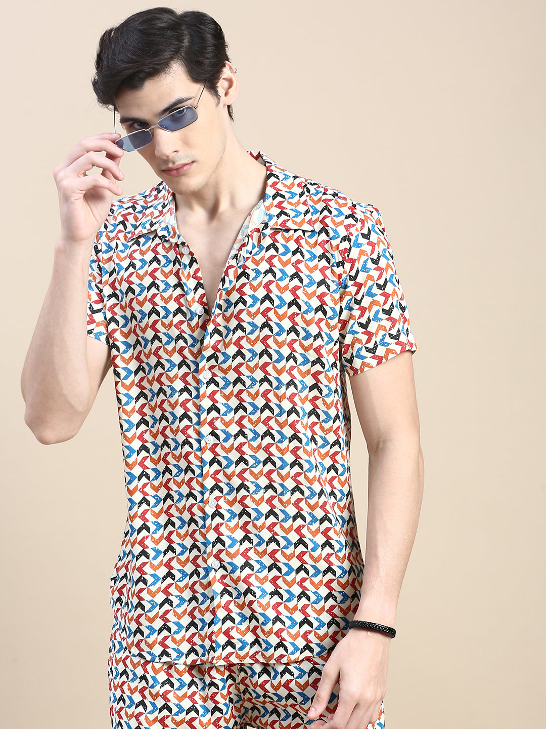 Men Multi Printed Casual Co ord Set