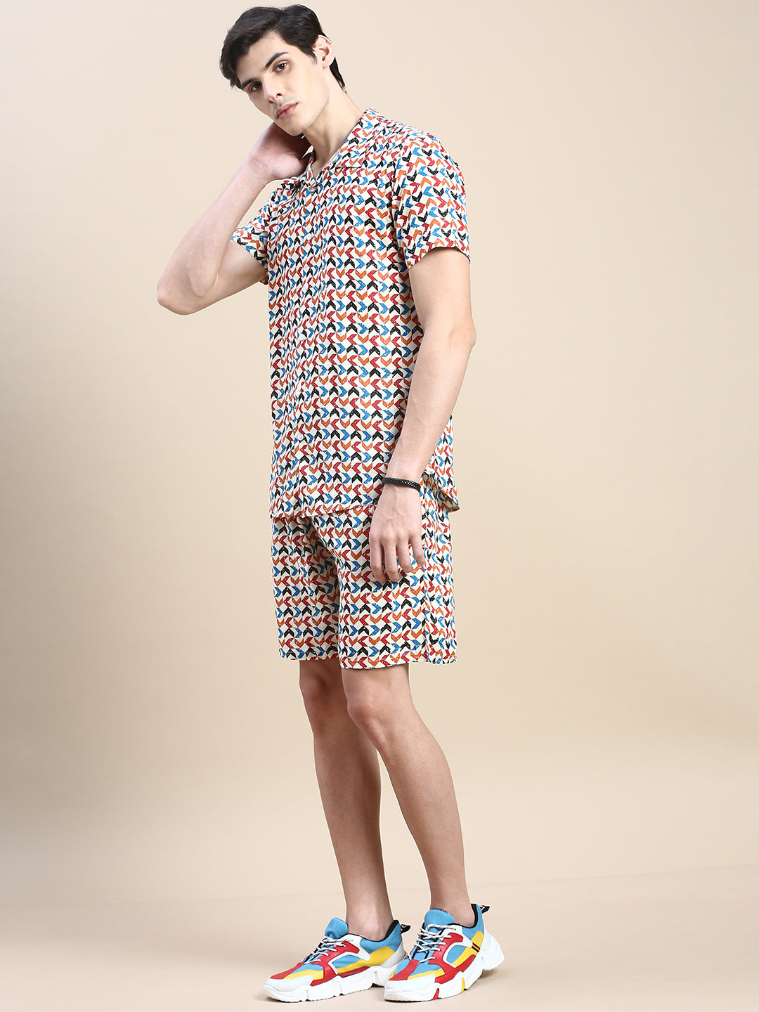 Men Multi Printed Casual Co ord Set