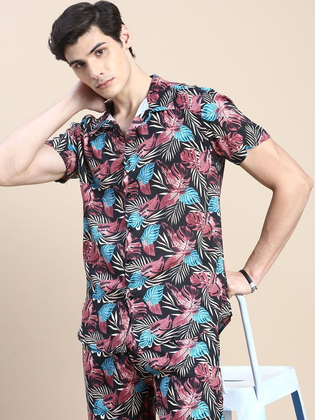 Men Multi Printed Casual Co ord Set