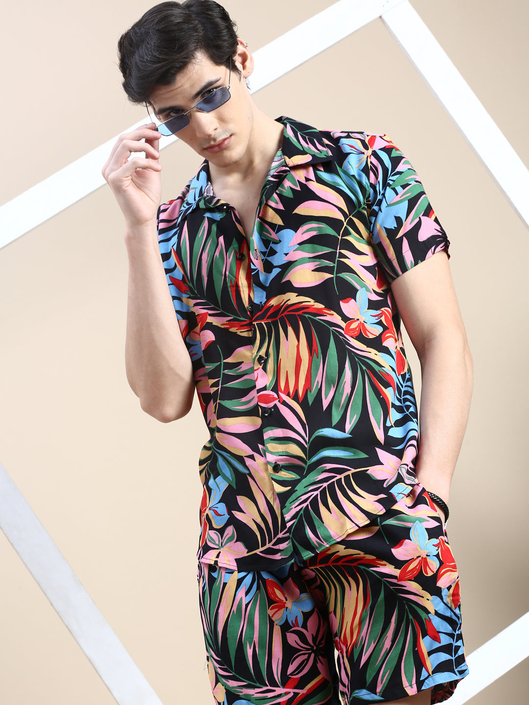 Men Multi Printed Casual Co ord Set