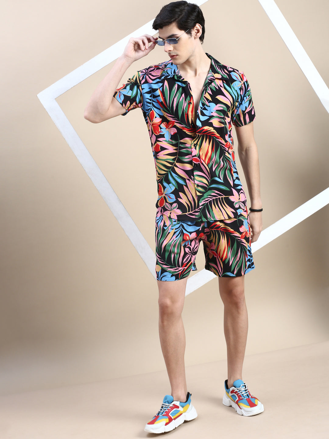 Men Multi Printed Casual Co ord Set