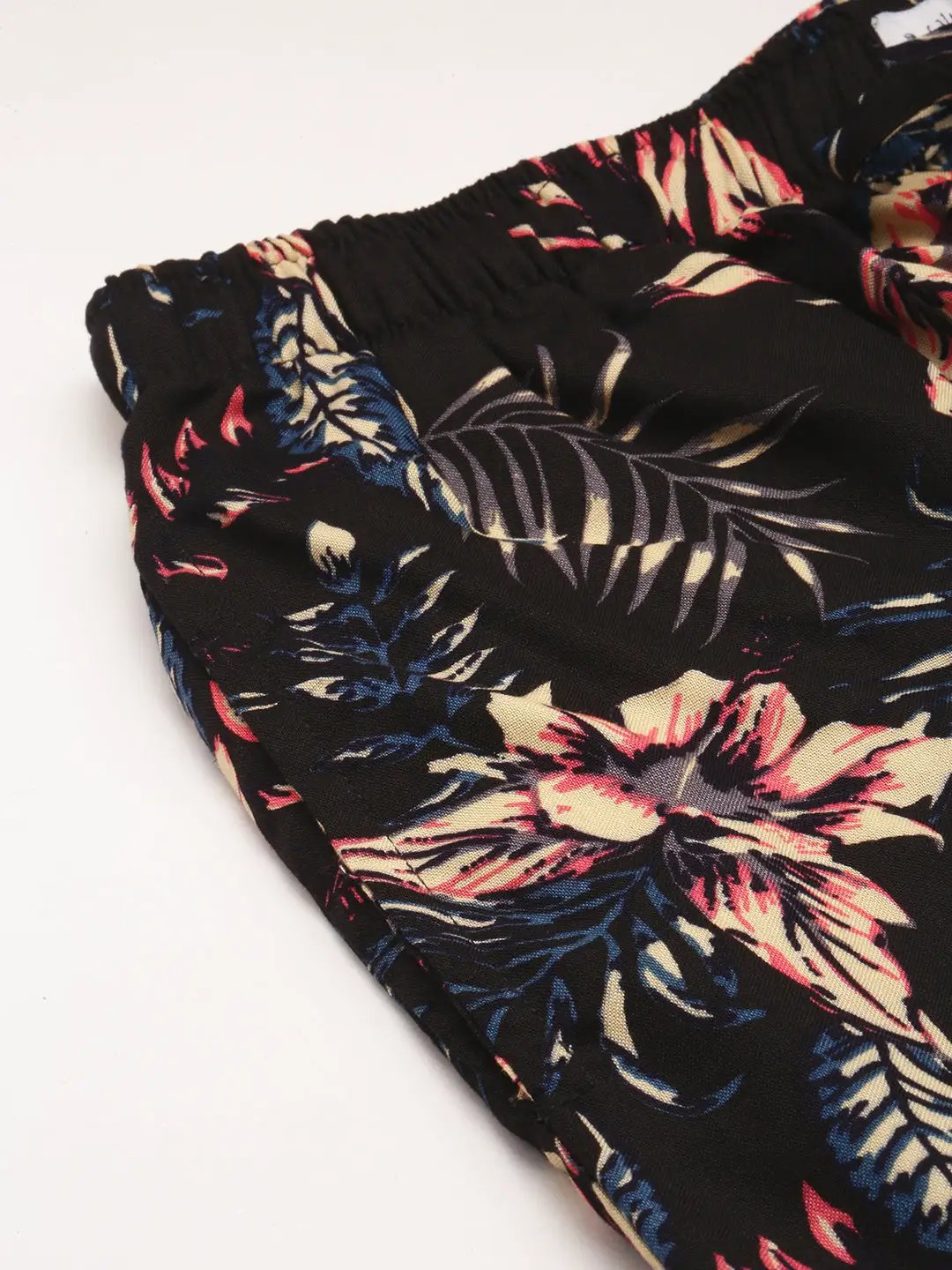 Men's Black Printed Casual Co-Ords Set