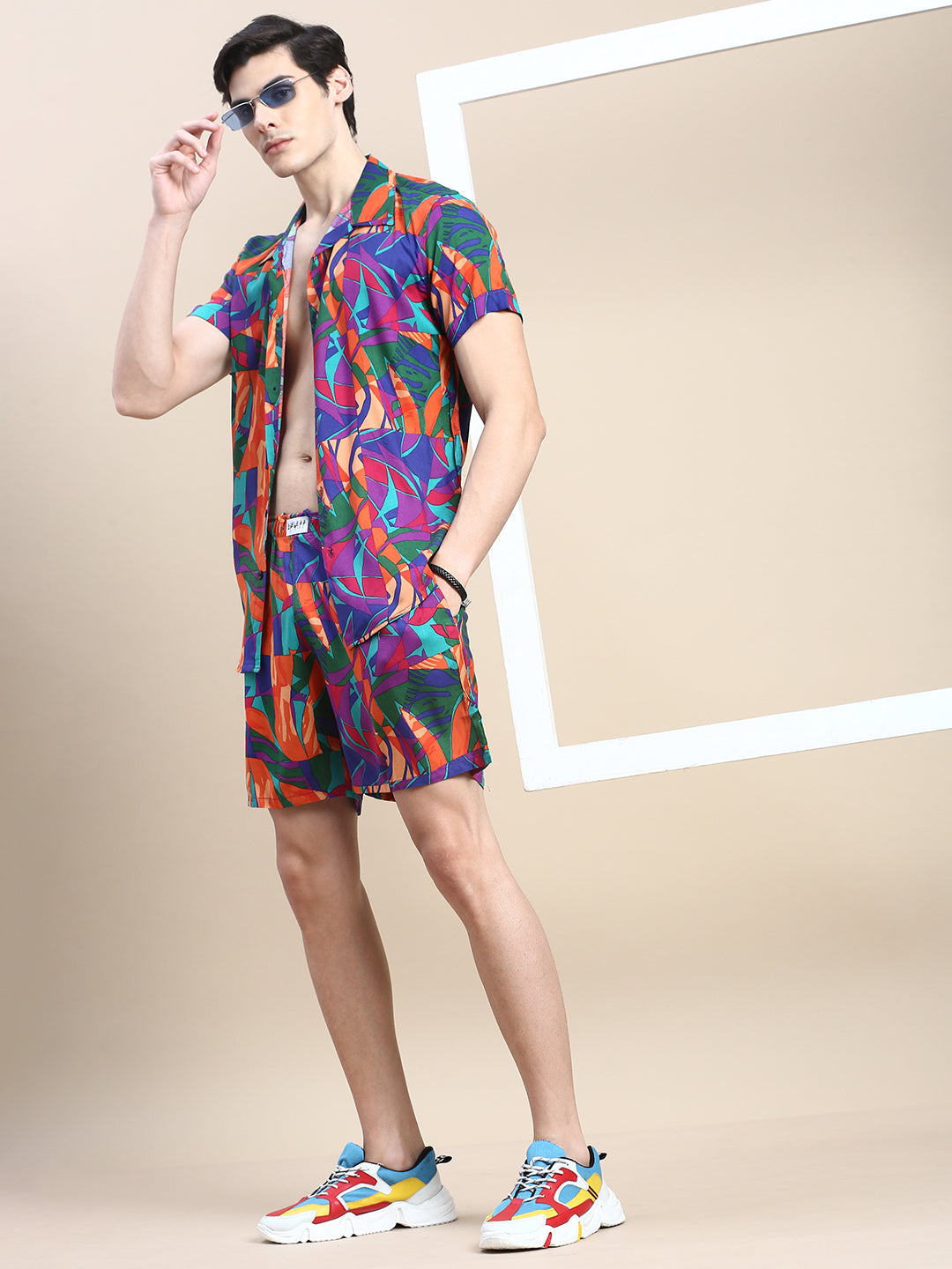 Men Multi Printed Casual Co ord Set