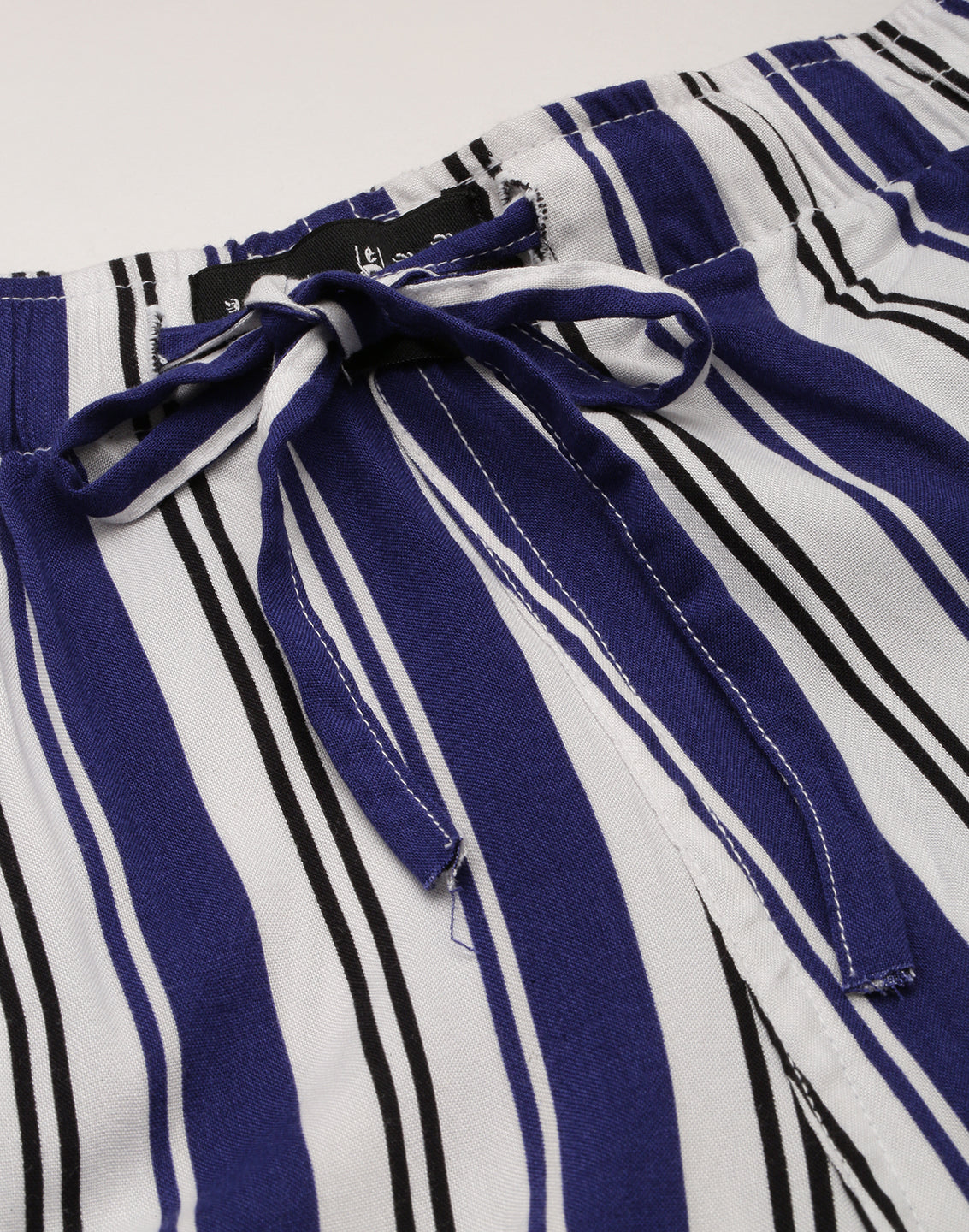 Men Blue Striped Casual Co ord Set