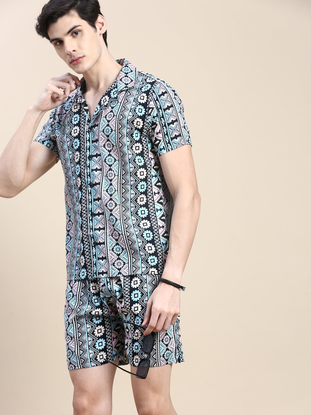 Men Multi Printed Casual Co ord Set