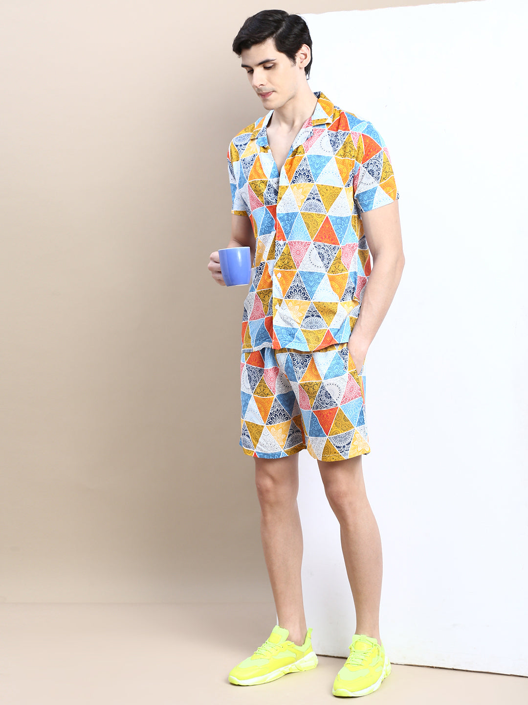 Men Multi Printed Casual Co ord Set