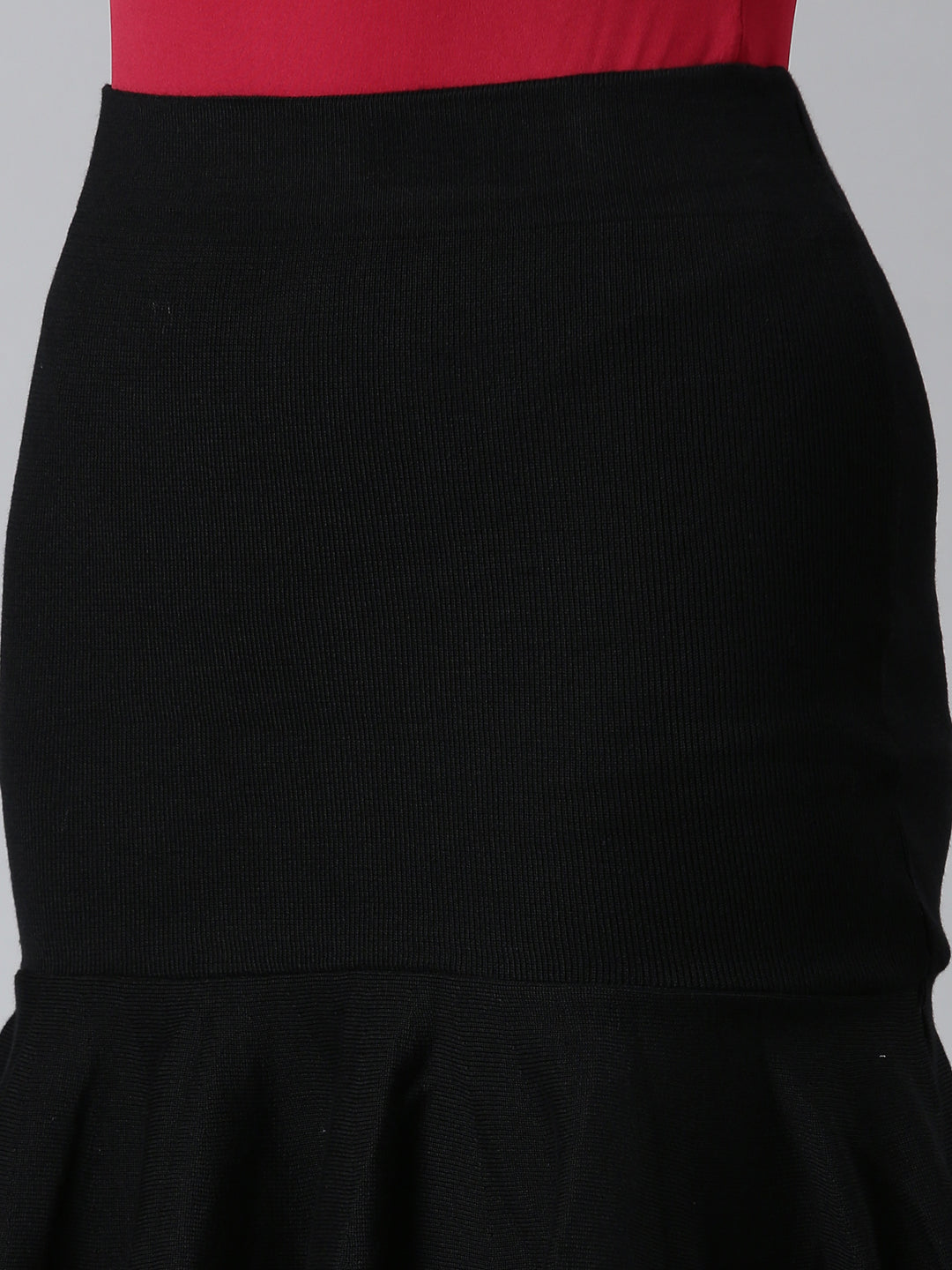 Women's Black Mini A-Line Skirt