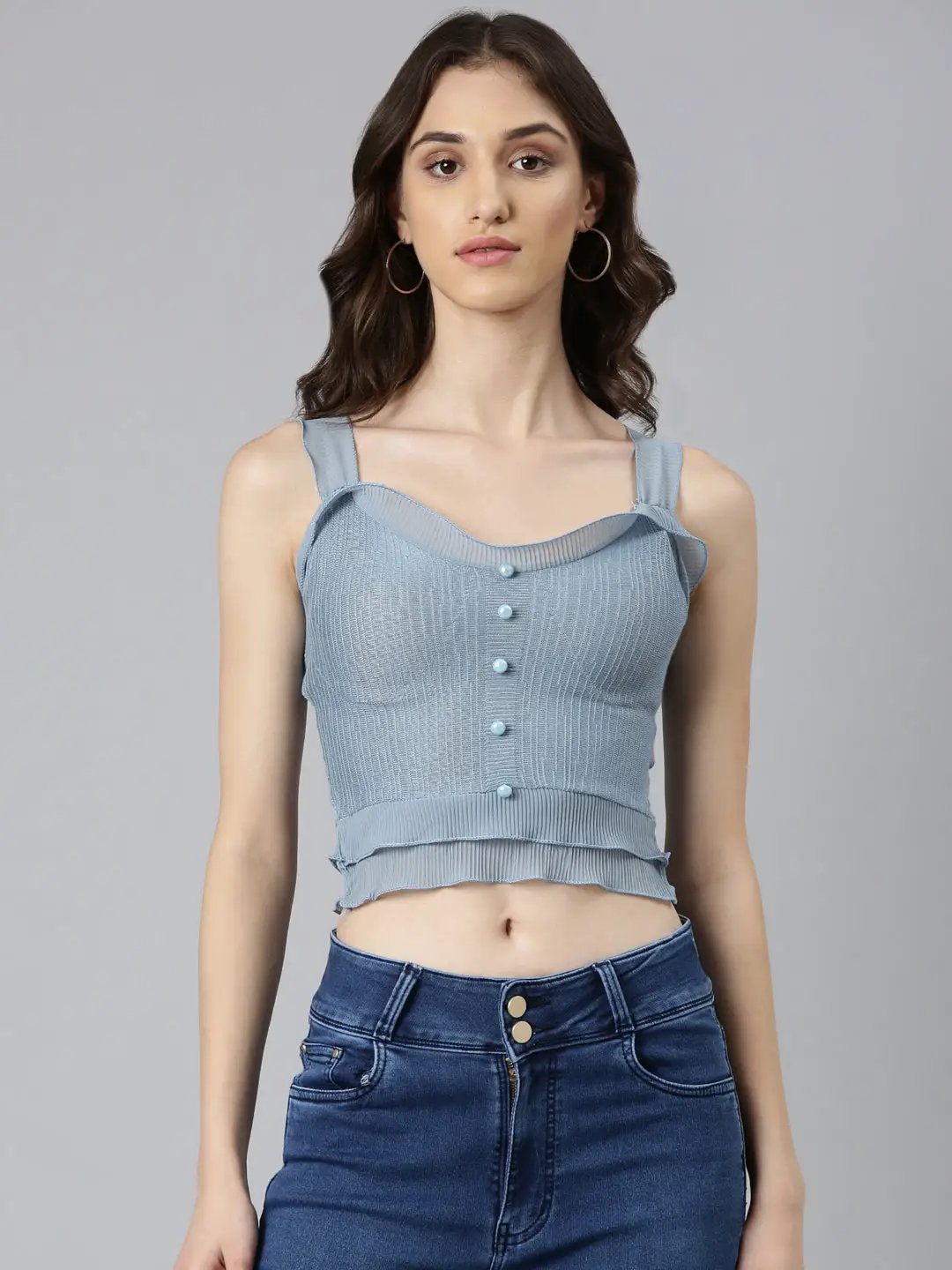 トップス eaphi MULTI SHOULDER PARTS RIB TOPS MULTI SHOULDER PARTS RIB TOPS Eaphi 【公式通販】