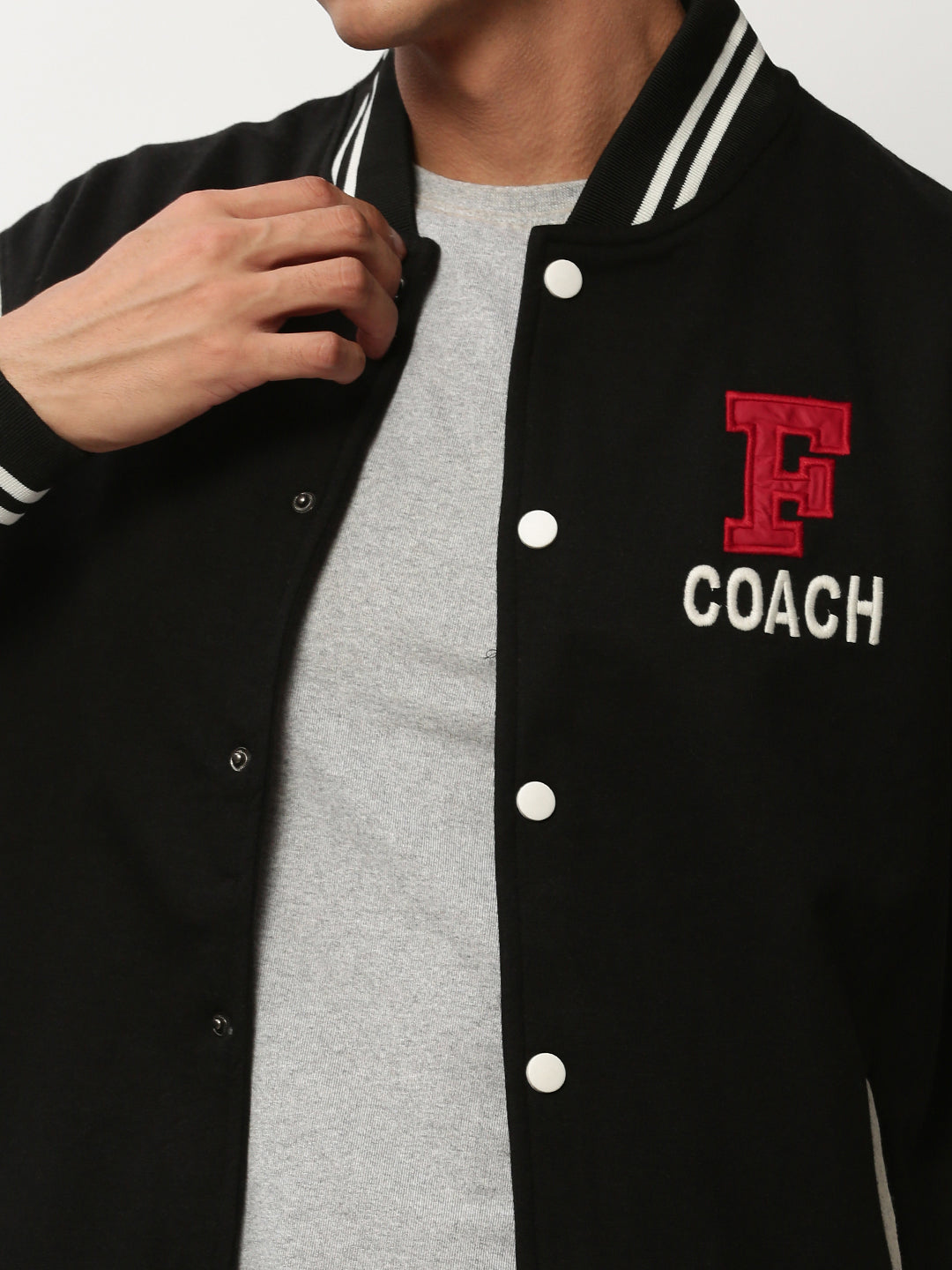 Men's Black Solid Casual Sweatshirts