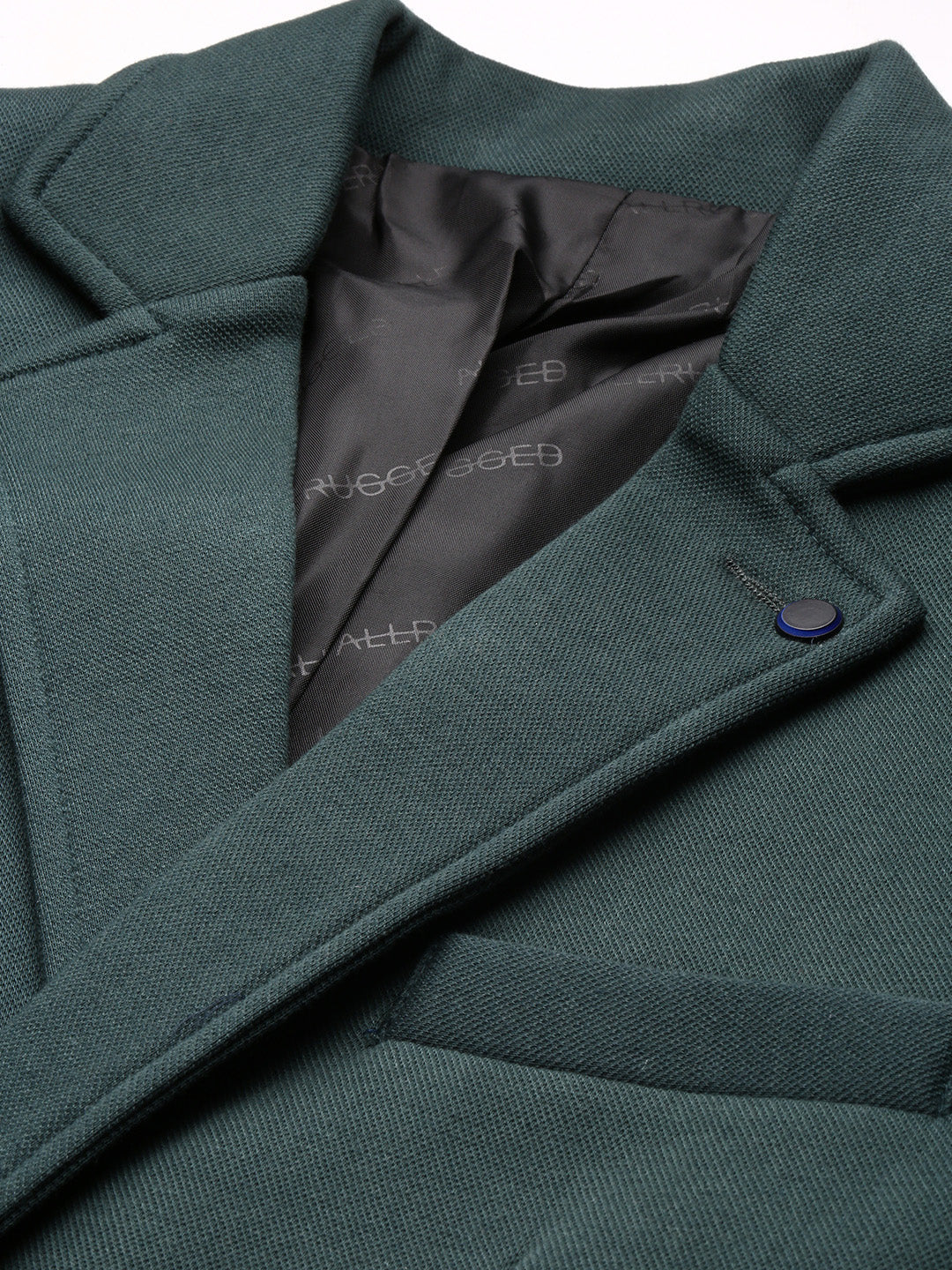 Men Green Solid Blazer