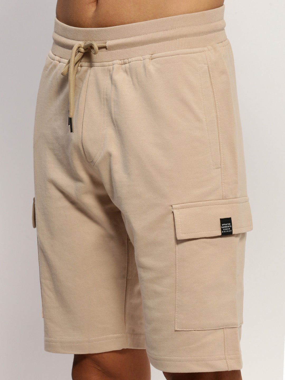 Men Beige Solid Co ordSet