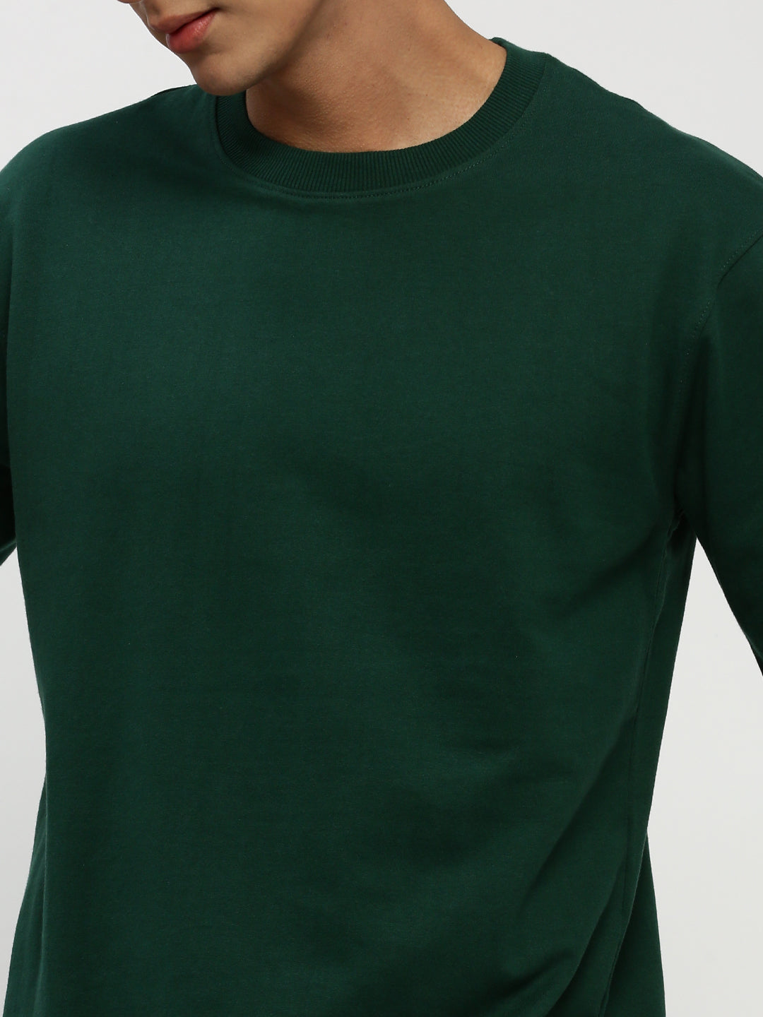 Men Green Solid Co ordSet