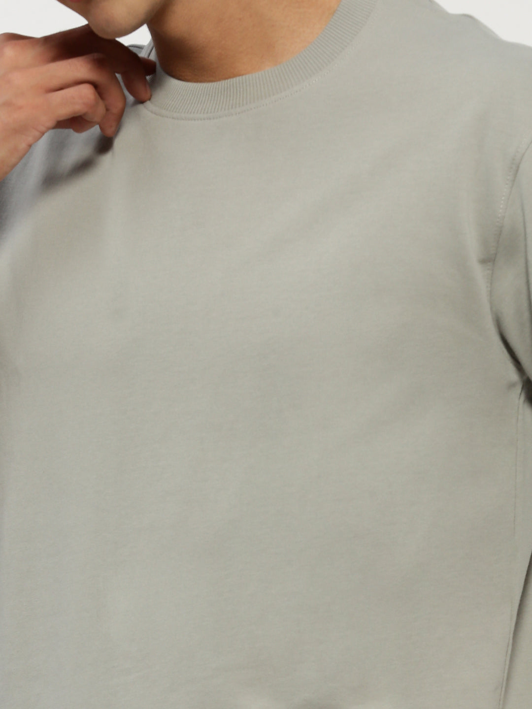 Men's Grey Short Sleeves T-Shirt And Shorts Co-Ords Set