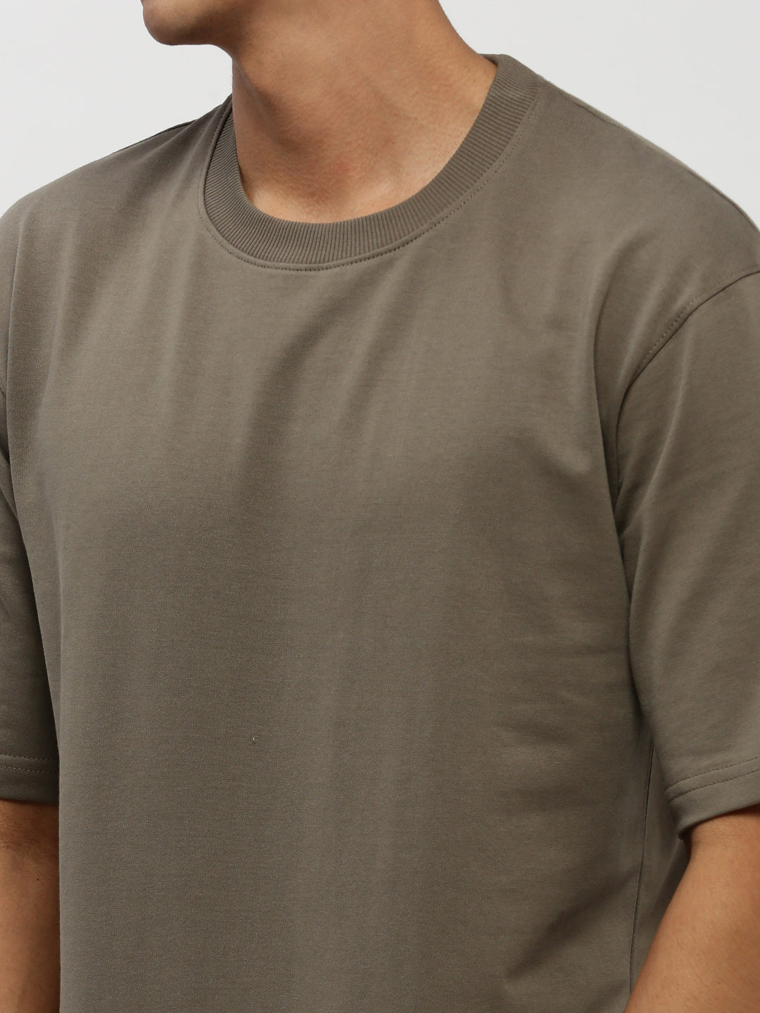 Men's Green Round Neck T-Shirt & Shorts Co-Ords Set