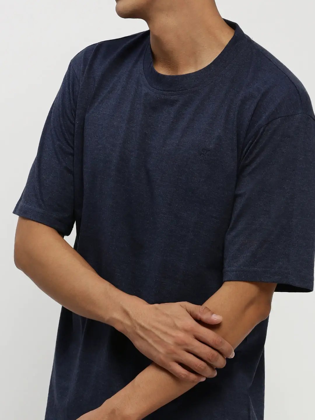 Men's Navy Blue Round Neck T-Shirt & Shorts Co-Ords Set - from SHOWOFFFF
